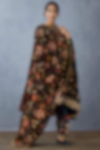 Aqua Blue Embroidered Dupatta by TORANI at Pernia's Pop Up Shop