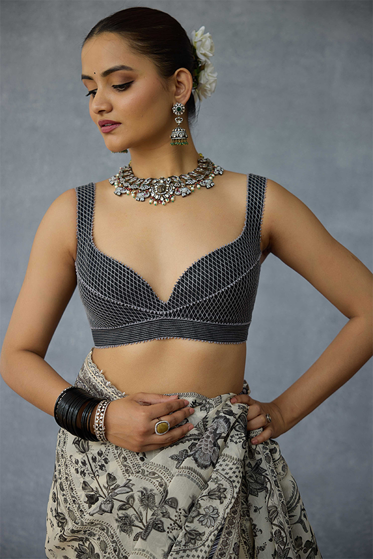 Black Jeni Silk Bralette by TORANI at Pernia's Pop Up Shop