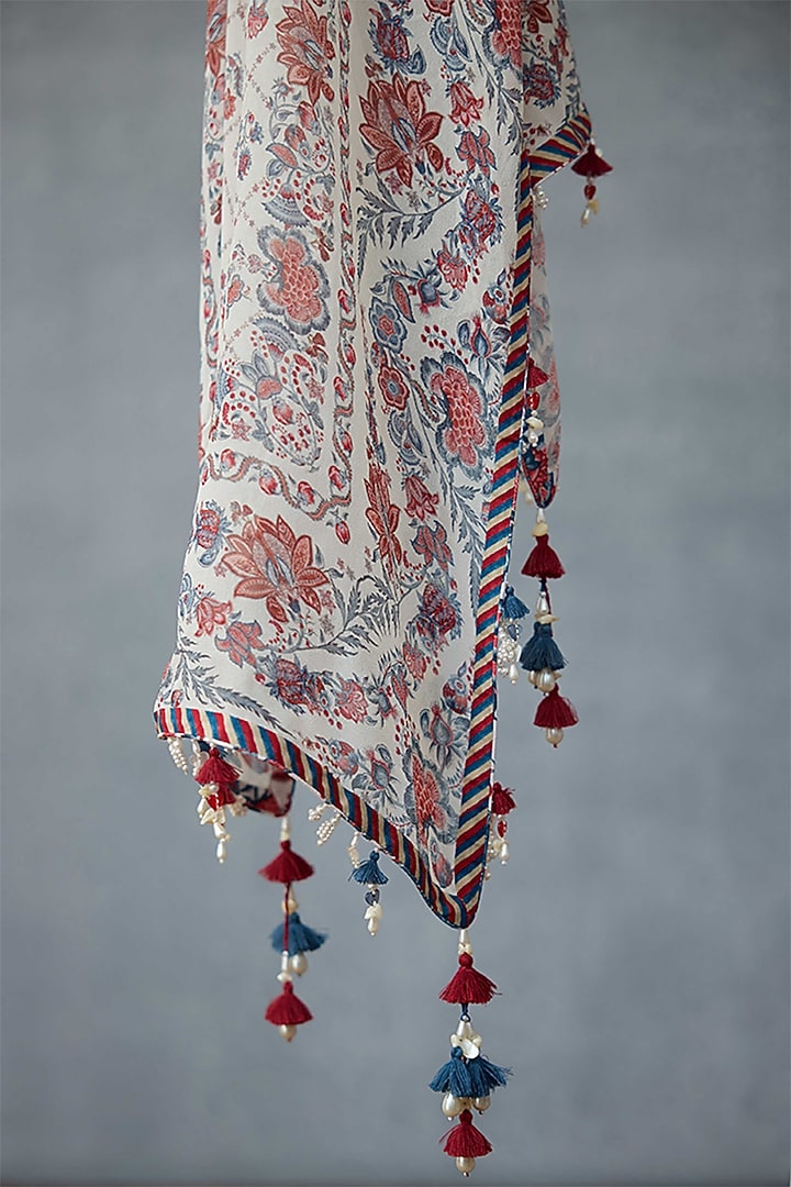 Multi-Colored Georgette Digital Printed Wedding Sharara Set by TORANI at Pernia's Pop Up Shop