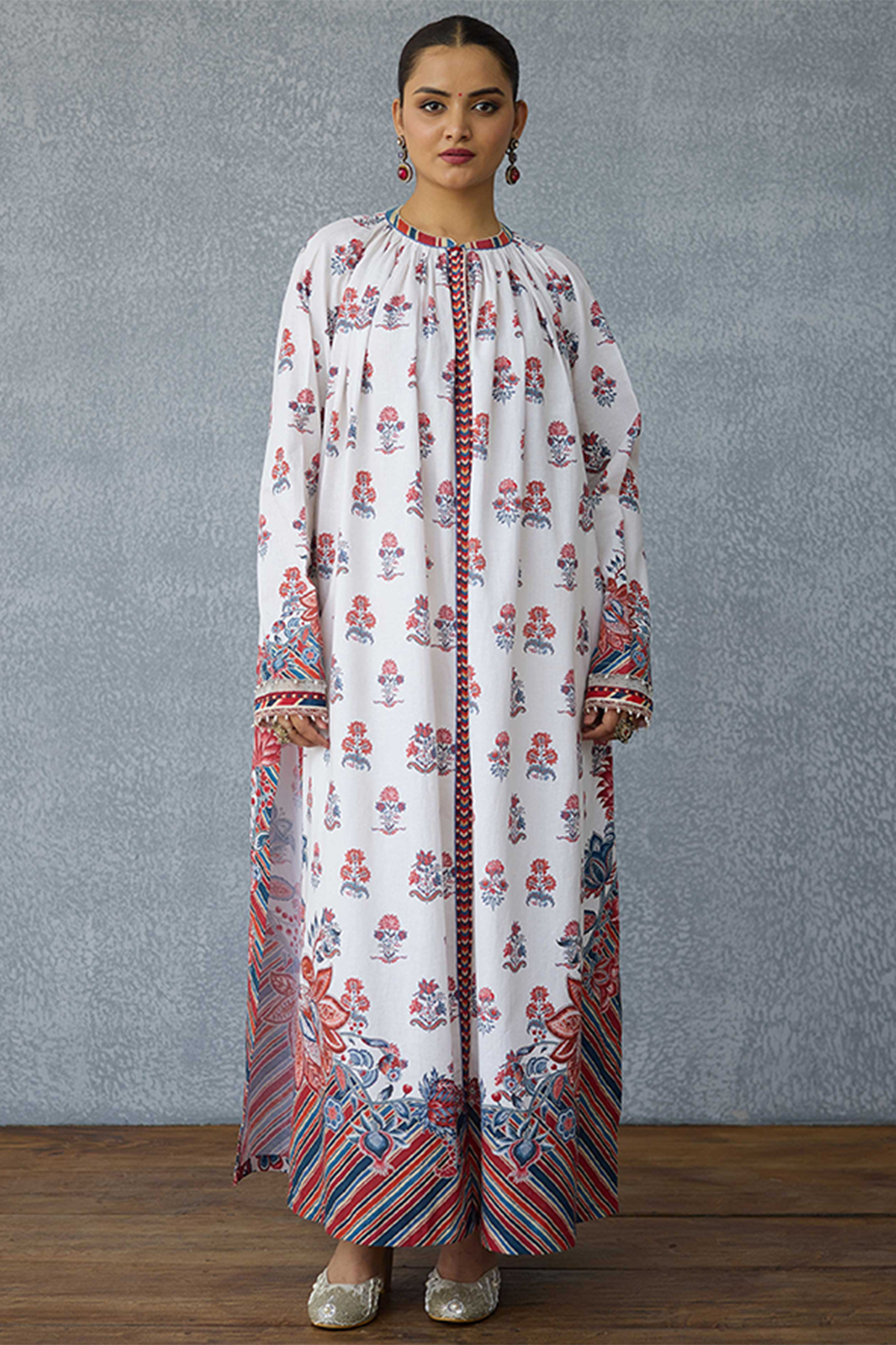 Multi-Colored Soft Linen Digital Printed Kurta Set by TORANI at Pernia's Pop Up Shop