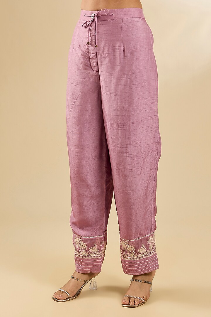 Lilac Organza Kurta Set by Torani at Pernia's Pop Up Shop
