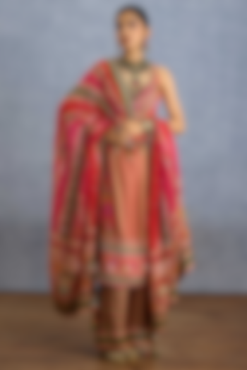 Multi-Colored Silk Digital Printed Kurta Set by Torani at Pernia's Pop Up Shop