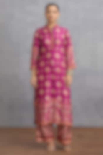 Plum Dola Silk Co-Ord Set by Torani at Pernia's Pop Up Shop