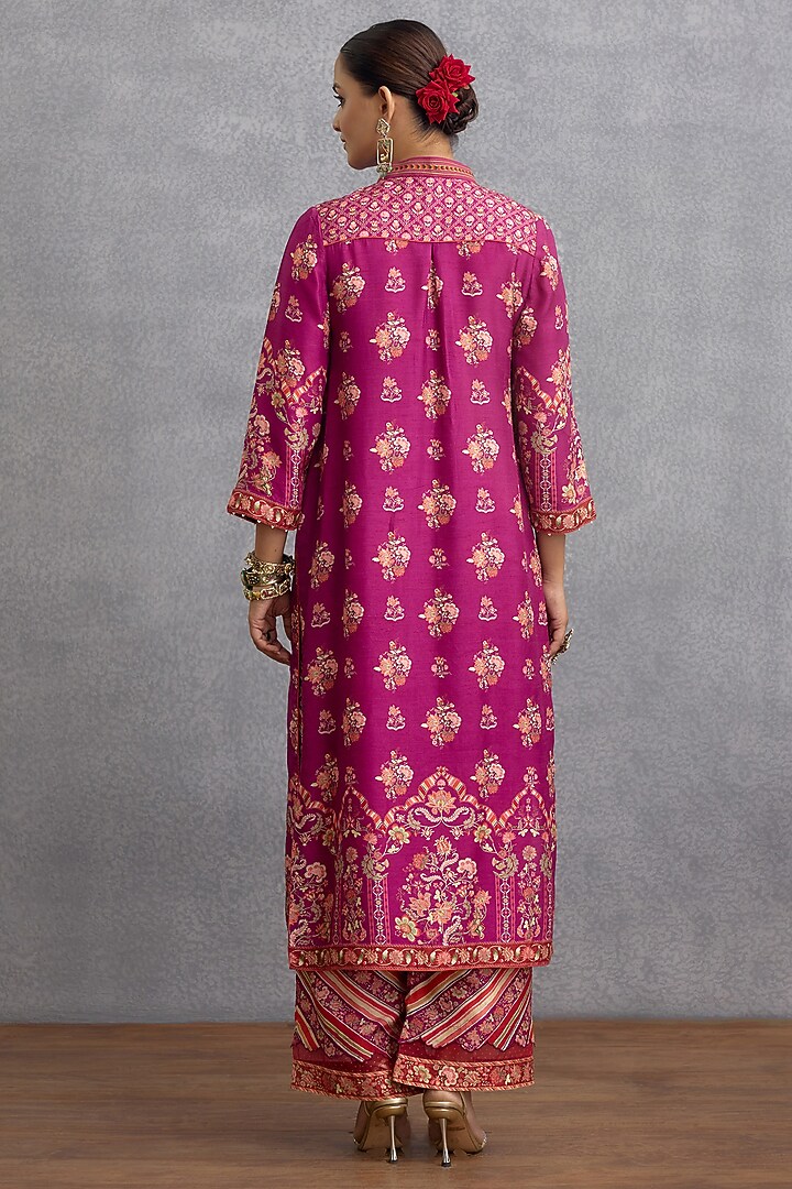 Plum Dola Silk Co-Ord Set by Torani at Pernia's Pop Up Shop