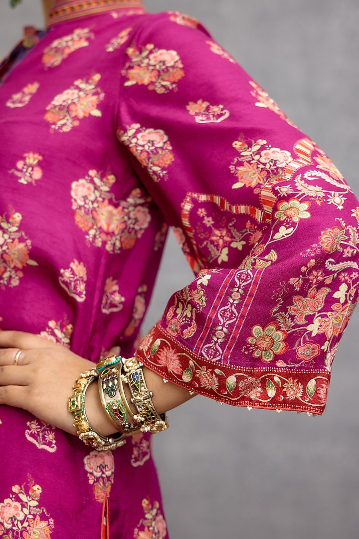 Plum Dola Silk Co-Ord Set by Torani at Pernia's Pop Up Shop