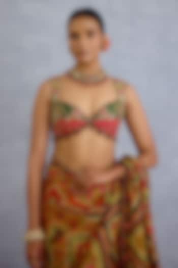 Multi-Colored Jeni Silk Digital Printed Blouse by Torani at Pernia's Pop Up Shop