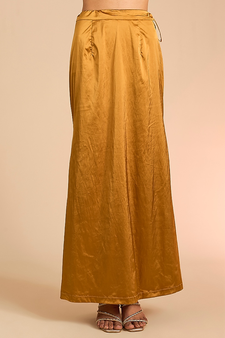 Ochre Georgette Reception Saree by Torani at Pernia's Pop Up Shop