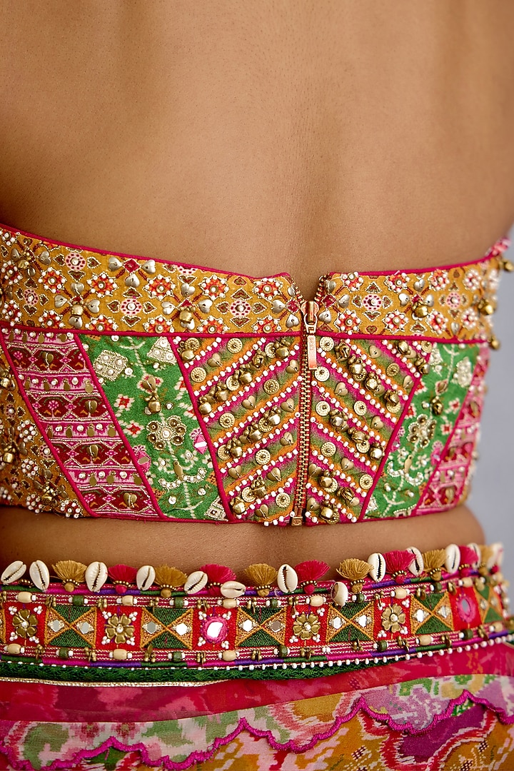 Multi-Colored Jeni Silk Digital Printed Corset by TORANI at Pernia's Pop Up Shop