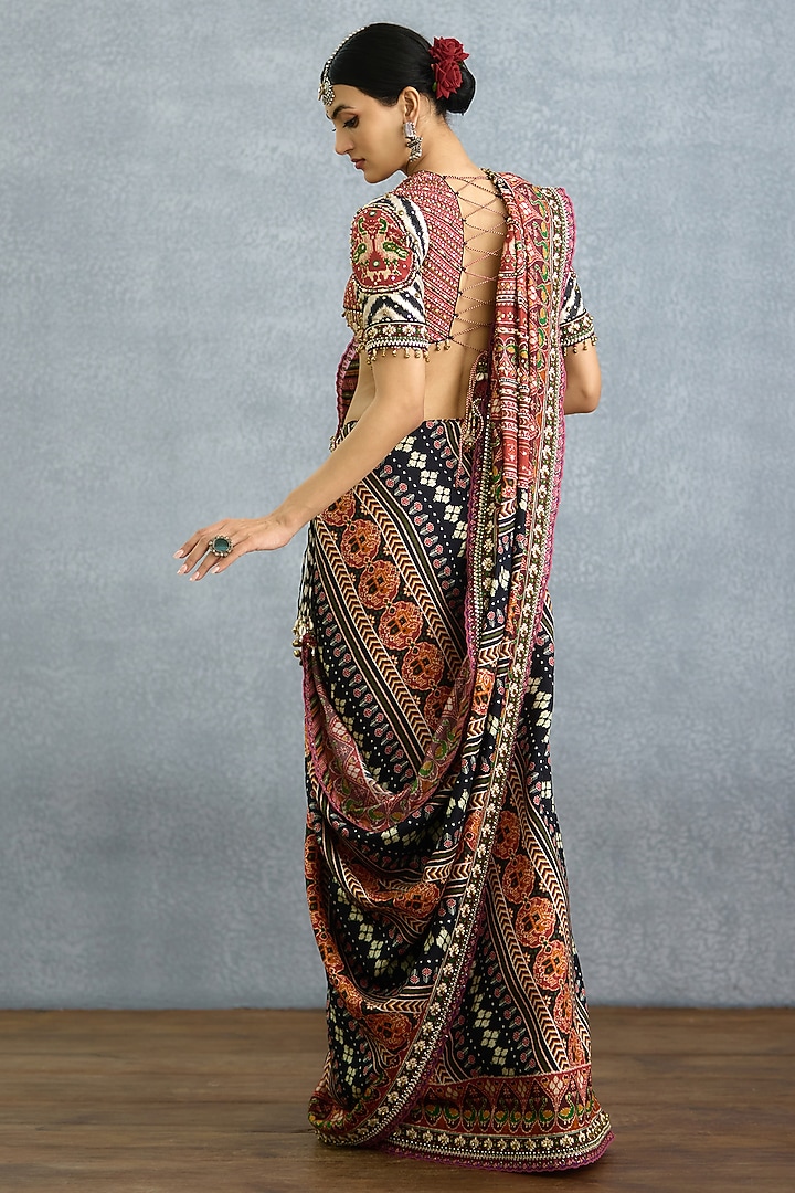 Multi-Colored Silk Patola Printed Reception Saree by Torani at Pernia's Pop Up Shop