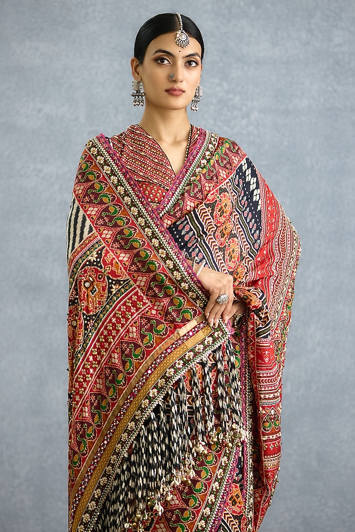 Multi-Colored Silk Patola Printed Reception Saree by Torani at Pernia's Pop Up Shop