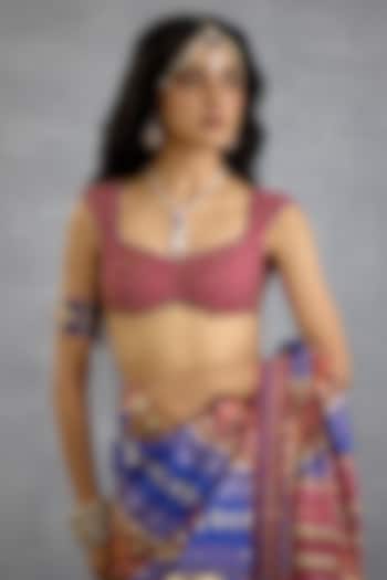 Pink Diamond Silk Printed Blouse by TORANI at Pernia's Pop Up Shop