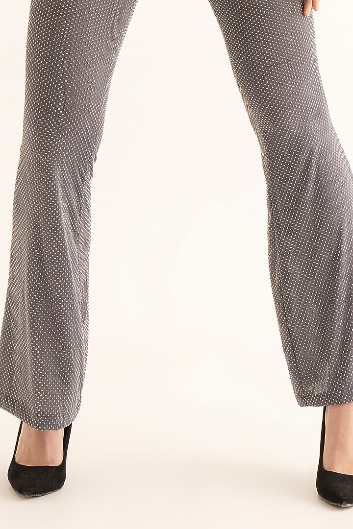 Silver Poly Rhinestone Co-Ord Set by TORQADORN at Pernia's Pop Up Shop
