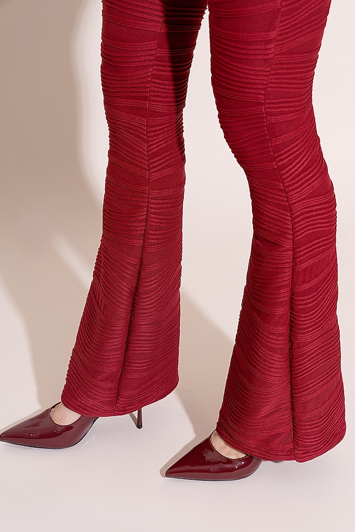 Red Lycra Co-Ord Set by TORQADORN at Pernia's Pop Up Shop