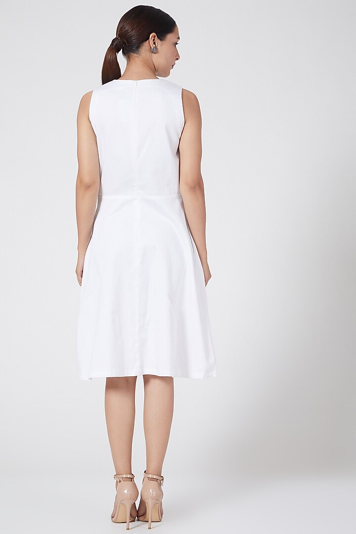 White A-Line Summer Dress by Three Piece Company at Pernia's Pop Up Shop