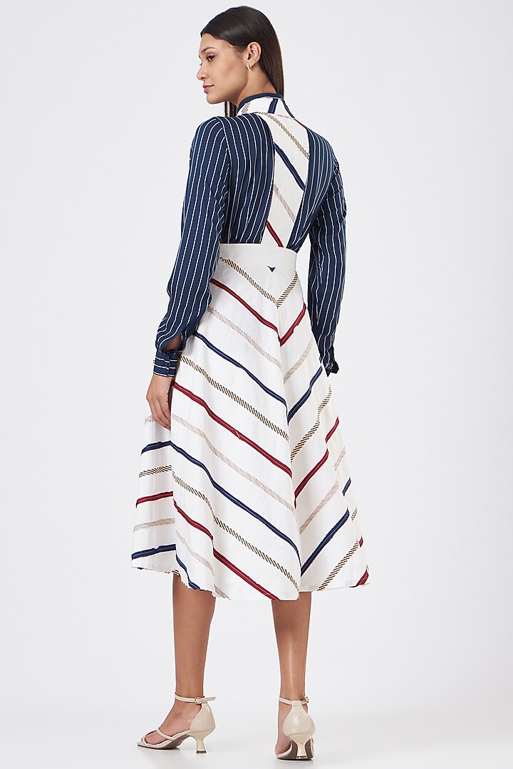 Multi-Coloured Cotton Midi Summer Dress by Three Piece Company at Pernia's Pop Up Shop