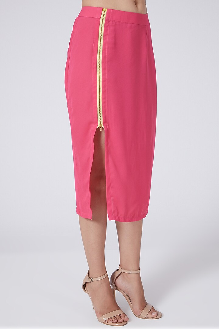 Pink Pencil Skirt by Three Piece Company at Pernia's Pop Up Shop