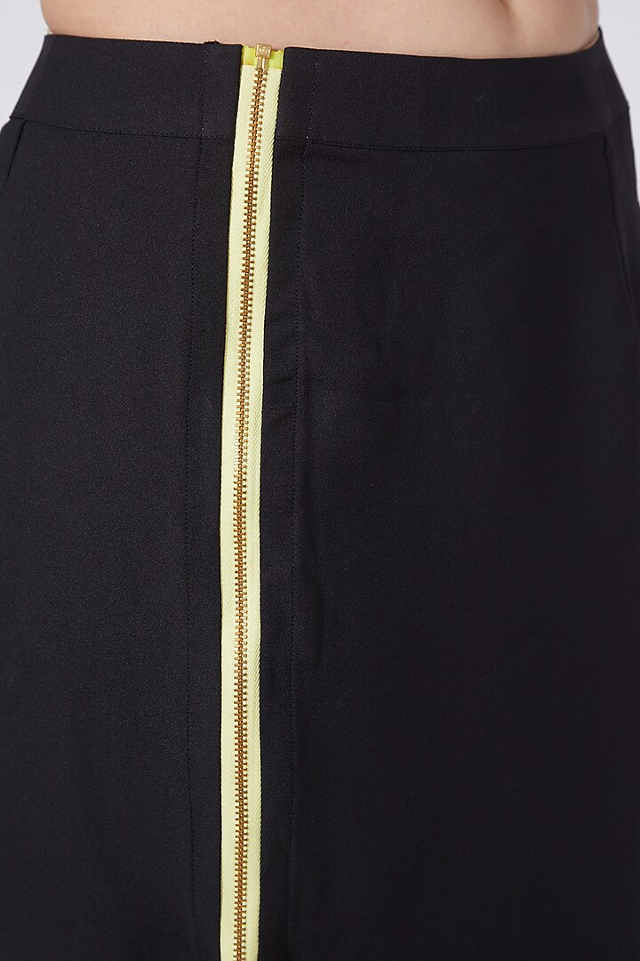 Black Pencil Skirt With Patch Pockets by Three Piece Company at Pernia's Pop Up Shop