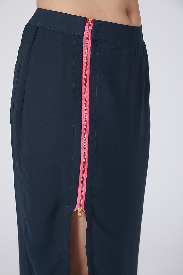 Midnight Blue Pencil Skirt by Three Piece Company at Pernia's Pop Up Shop