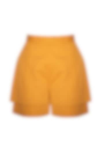 Ochre Tiered Shorts by Three Piece Company at Pernia's Pop Up Shop