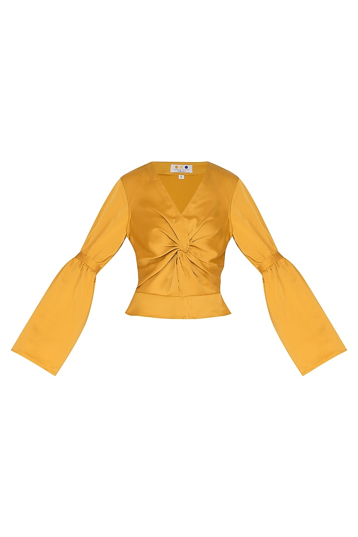 Ochre Twisted Top by Three Piece Company