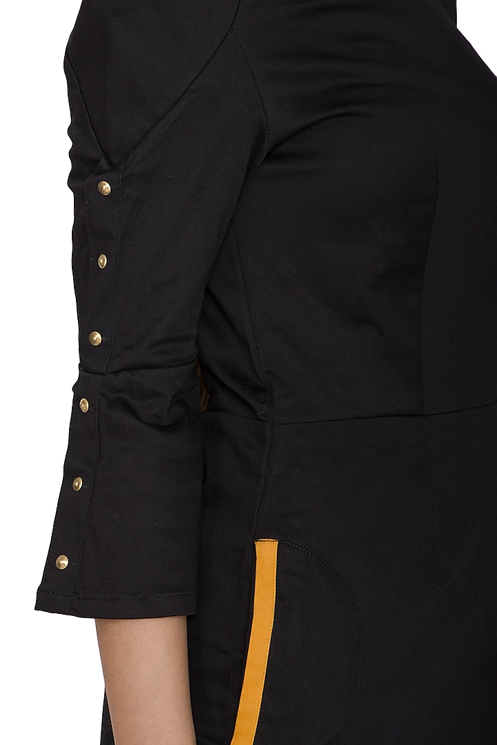 Black Knee-Length Embellished Summer Dress by Three Piece Company at Pernia's Pop Up Shop