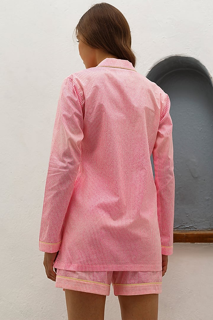 Pink Printed Shirt by The Pink Elephant at Pernia's Pop Up Shop