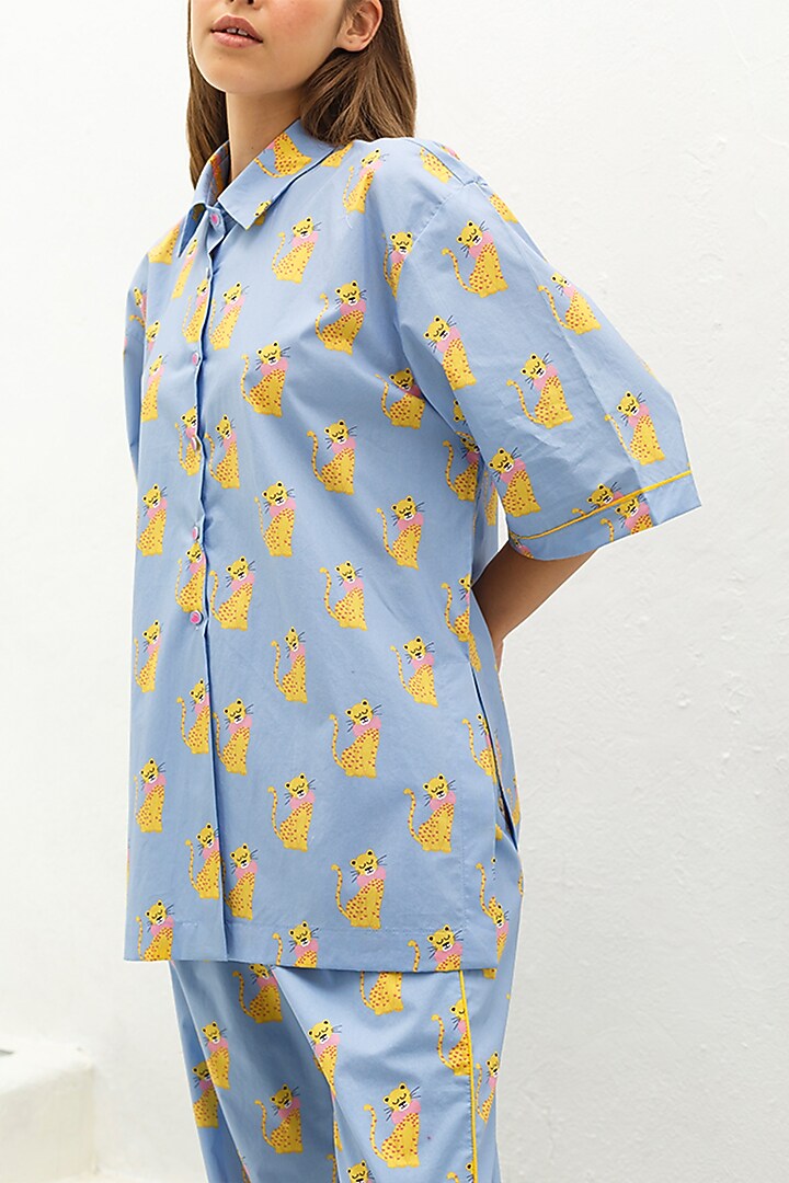 Purple Cotton Shirt by The Pink Elephant at Pernia's Pop Up Shop