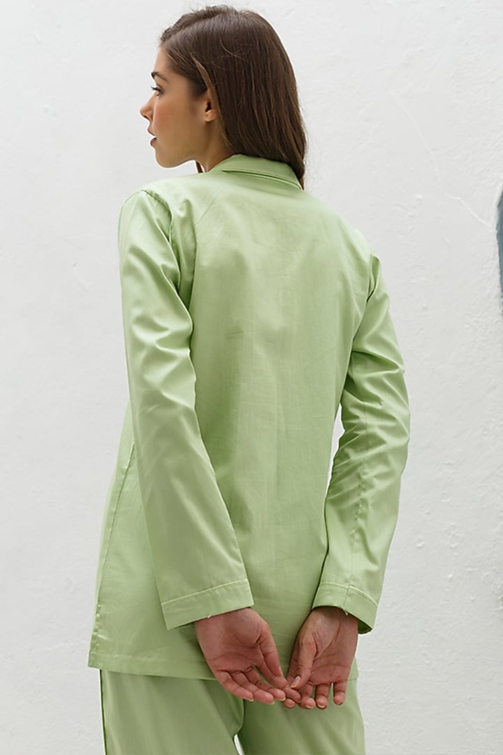 Lime Green Lounge Shirt by The Pink Elephant at Pernia's Pop Up Shop