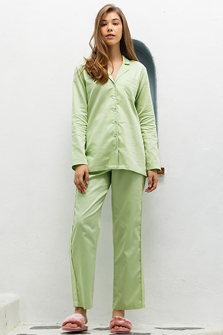 Lime Green Lounge Pajama Pants by The Pink Elephant