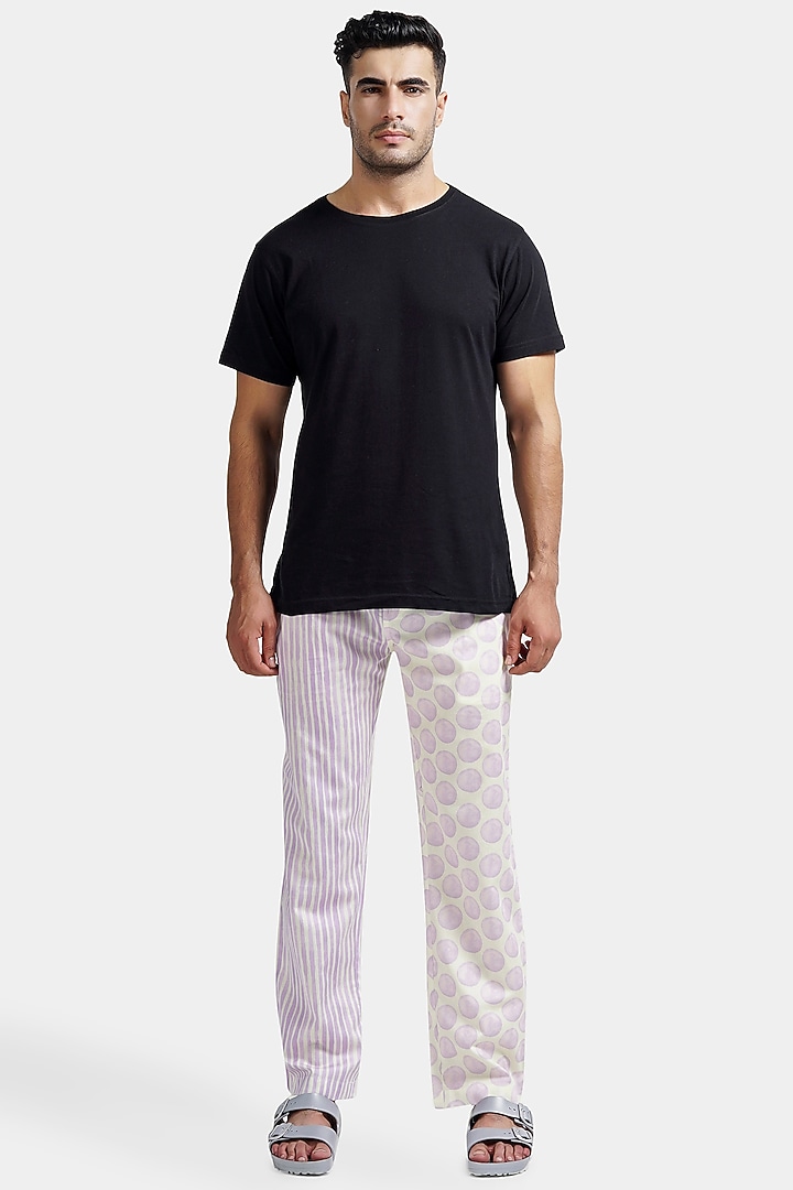 Ivory Cotton Pants by THE PINK ELEPHANT MEN at Pernia's Pop Up Shop