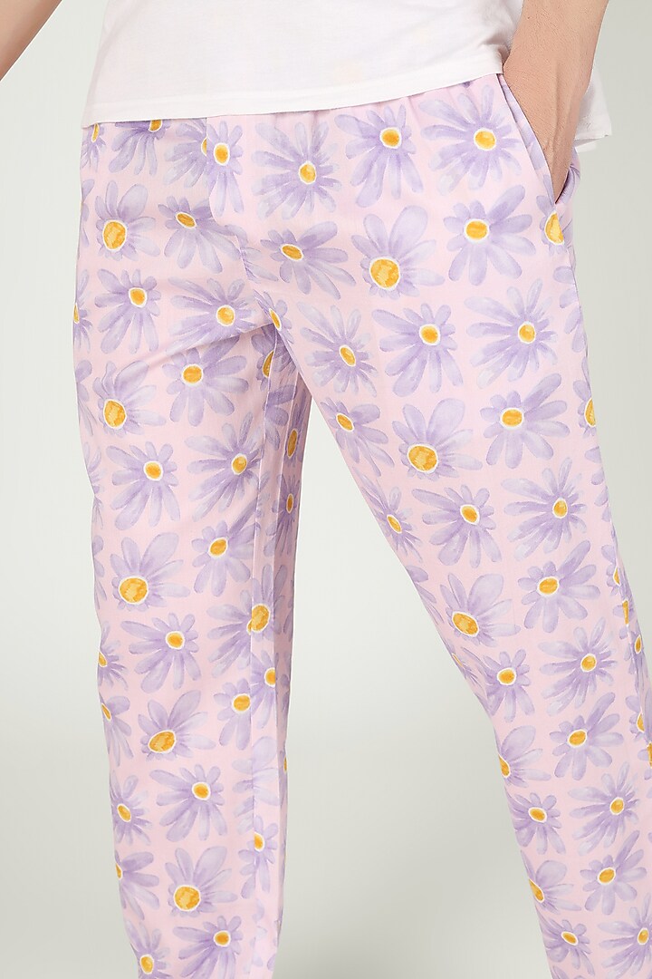 Lilac Organic Cotton Pyjama Pants by THE PINK ELEPHANT MEN at Pernia's Pop Up Shop