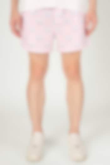 Pink Organic Cotton Shorts by THE PINK ELEPHANT MEN