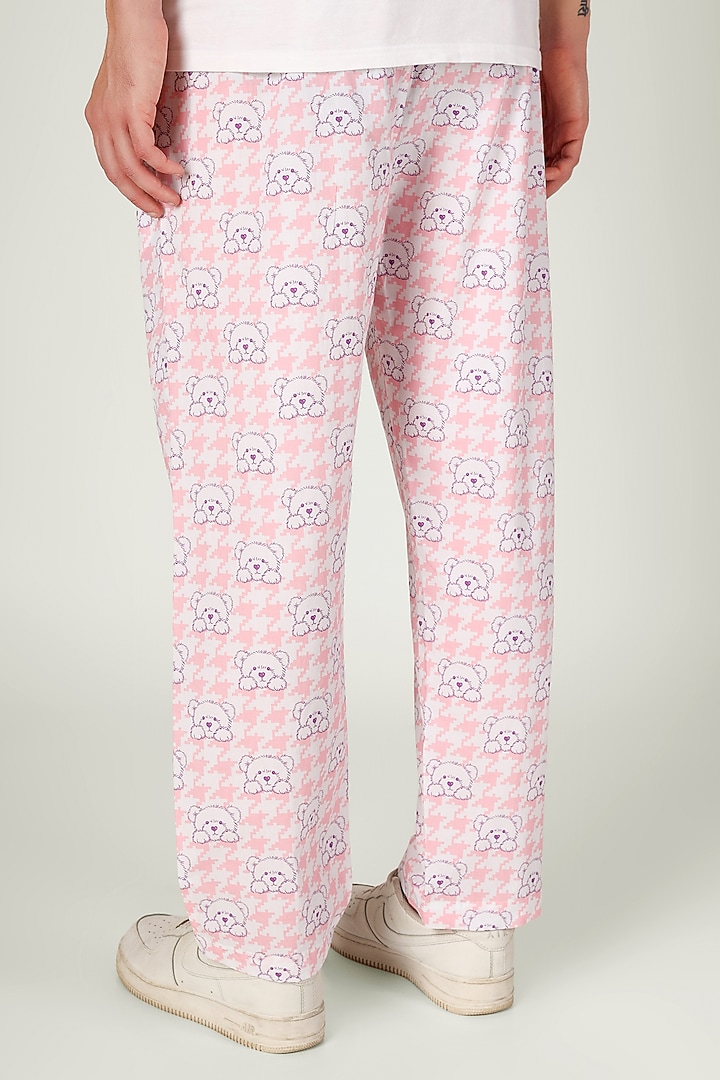 Pink Organic Cotton Pyjama Pants by THE PINK ELEPHANT MEN at Pernia's Pop Up Shop