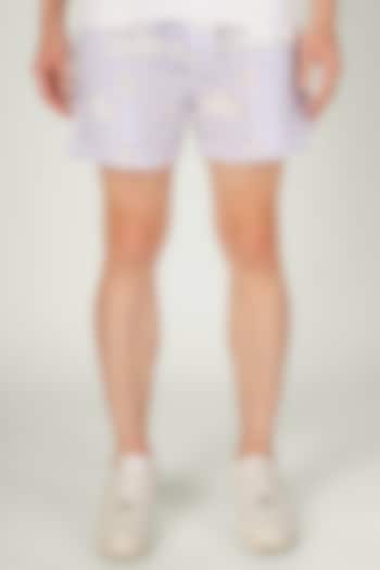 Lilac Organic Cotton Shorts by THE PINK ELEPHANT MEN