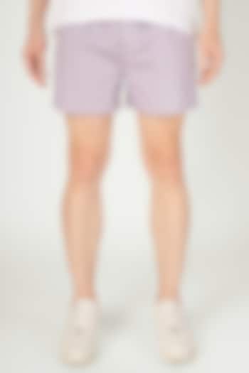 Lavender Organic Cotton Shorts by THE PINK ELEPHANT MEN