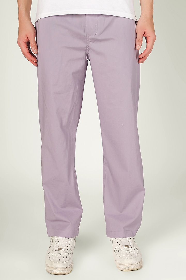 Lavender Organic Cotton Pyjama Pants by THE PINK ELEPHANT MEN