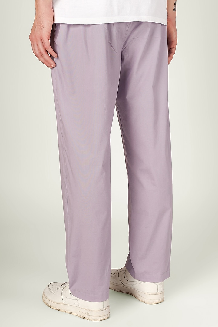 Lavender Organic Cotton Pyjama Pants by THE PINK ELEPHANT MEN at Pernia's Pop Up Shop