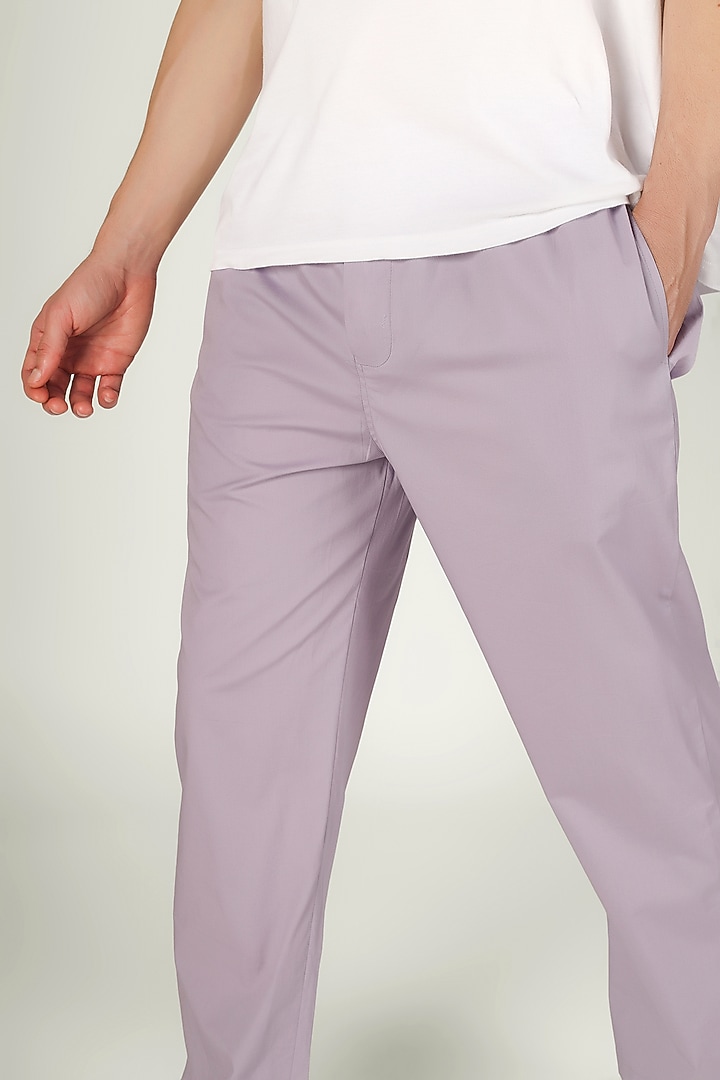 Lavender Organic Cotton Pyjama Pants by THE PINK ELEPHANT MEN at Pernia's Pop Up Shop
