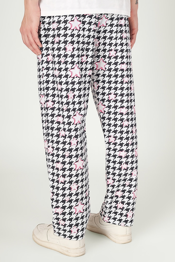 Black Organic Cotton Pyjama Pants by THE PINK ELEPHANT MEN at Pernia's Pop Up Shop