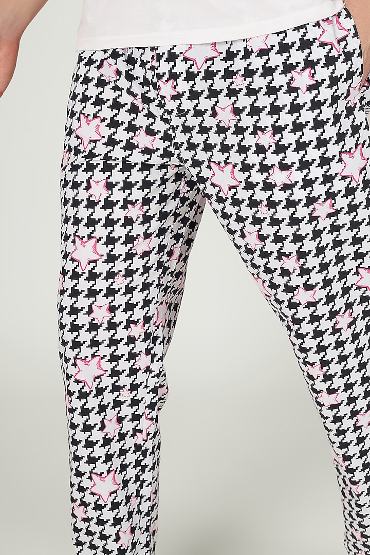 Black Organic Cotton Pyjama Pants by THE PINK ELEPHANT MEN at Pernia's Pop Up Shop