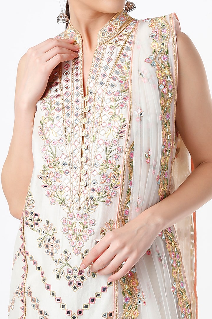 Mint Embroidered Wedding Sharara Set by Tamanna Punjabi Kapoor at Pernia's Pop Up Shop