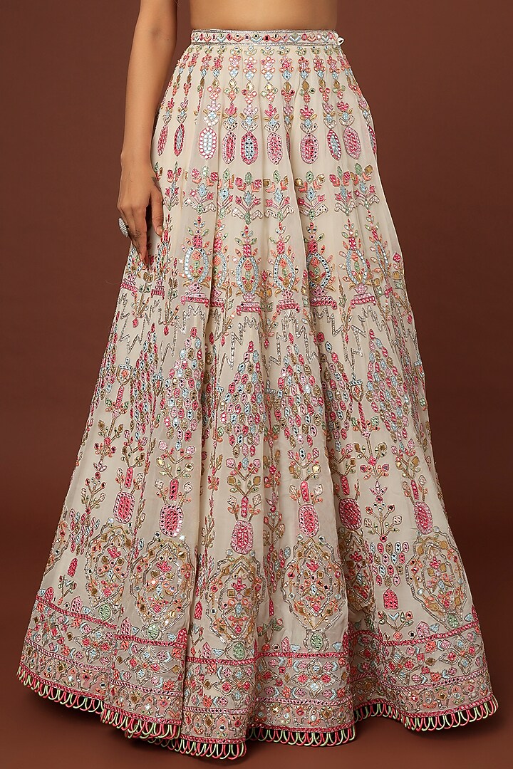 Blush Pink Embroidered Bridal Lehenga Set by Tamanna Punjabi Kapoor at Pernia's Pop Up Shop