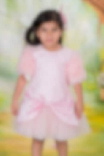 Pink Sequins & Net Ruffled Dress For Girls by Toplove at Pernia's Pop Up Shop