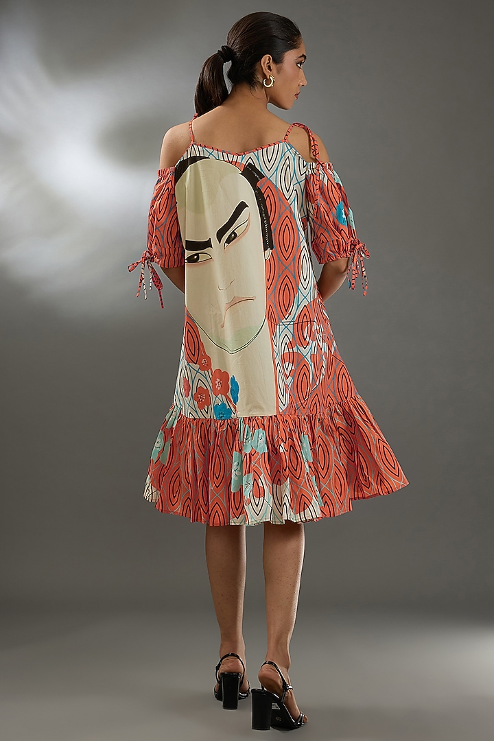 Orange Cotton Poplin Vacation Dress by Two Point Two by Anvita Sharma at Pernia's Pop Up Shop