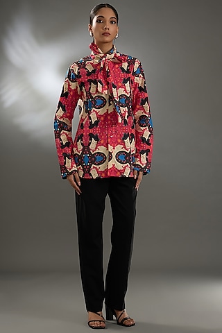 Multi-Colored Cotton Poplin Shirt by Two Point Two by Anvita Sharma