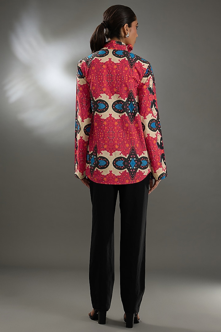 Multi-Colored Cotton Poplin Shirt by Two Point Two by Anvita Sharma at Pernia's Pop Up Shop