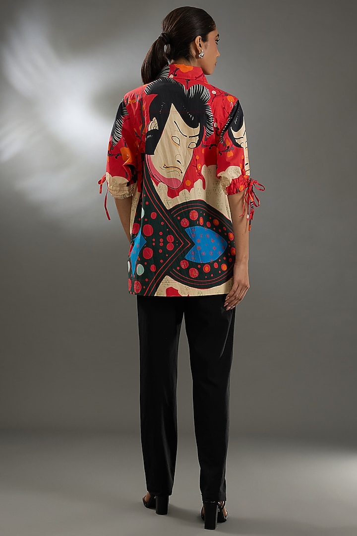 Multi-Colored Cotton Poplin Shirt by Two Point Two by Anvita Sharma at Pernia's Pop Up Shop
