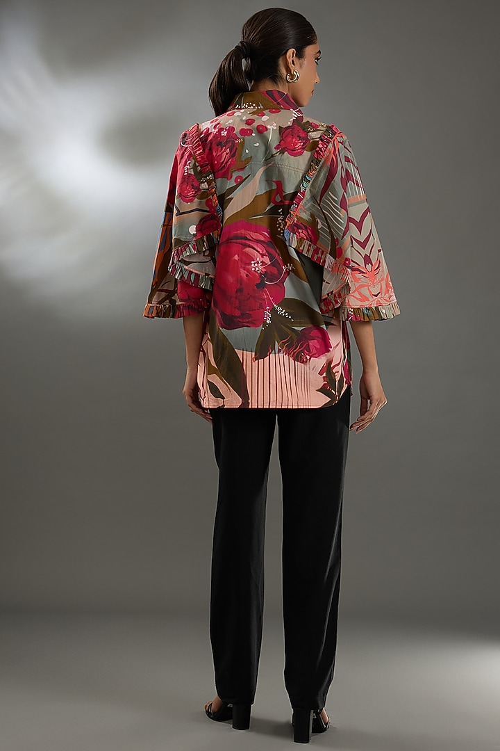 Multi-Colored Cotton Poplin Shirt by Two Point Two by Anvita Sharma at Pernia's Pop Up Shop