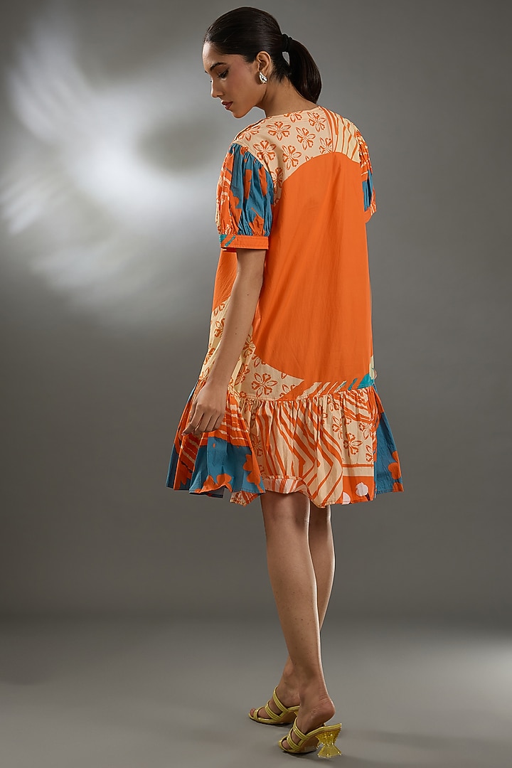 Multi-Colored Cotton Poplin Mini Vacation Dress by Two Point Two by Anvita Sharma at Pernia's Pop Up Shop