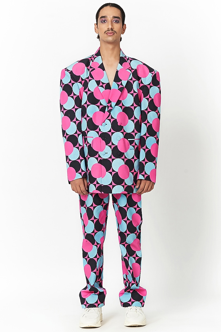Multi-Colored Cotton Digital Printed Jacket by Two Point Two at Pernia's Pop Up Shop
